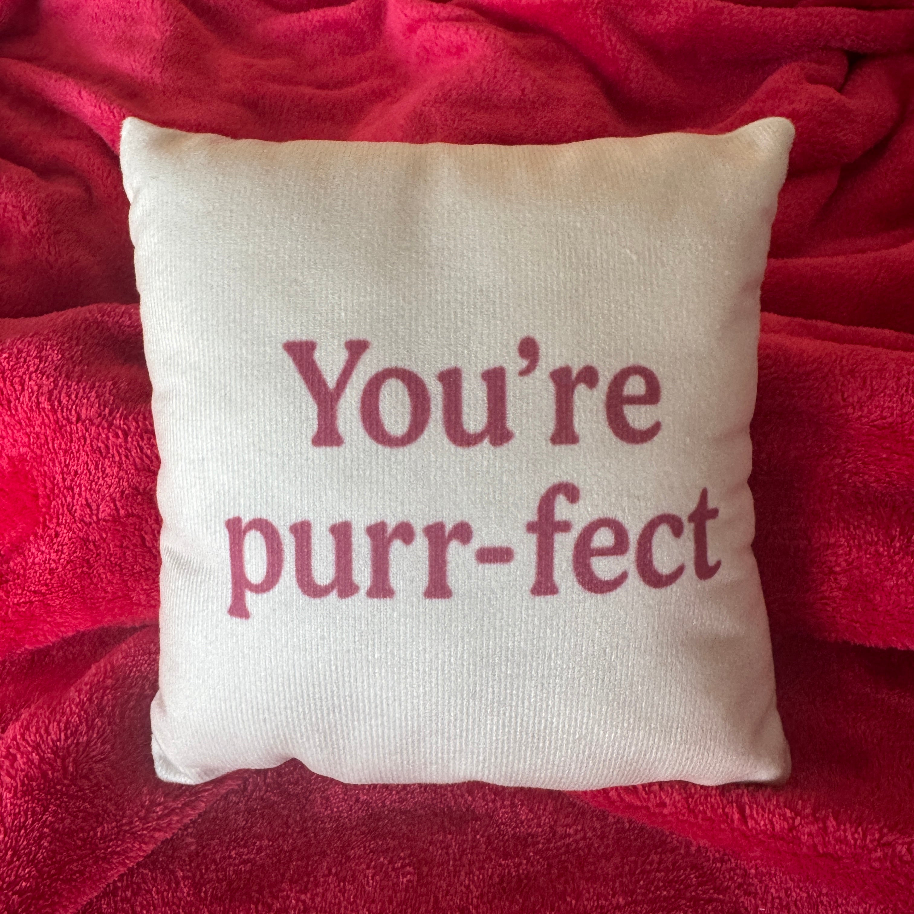 Mini Pillow: You're purr-fect