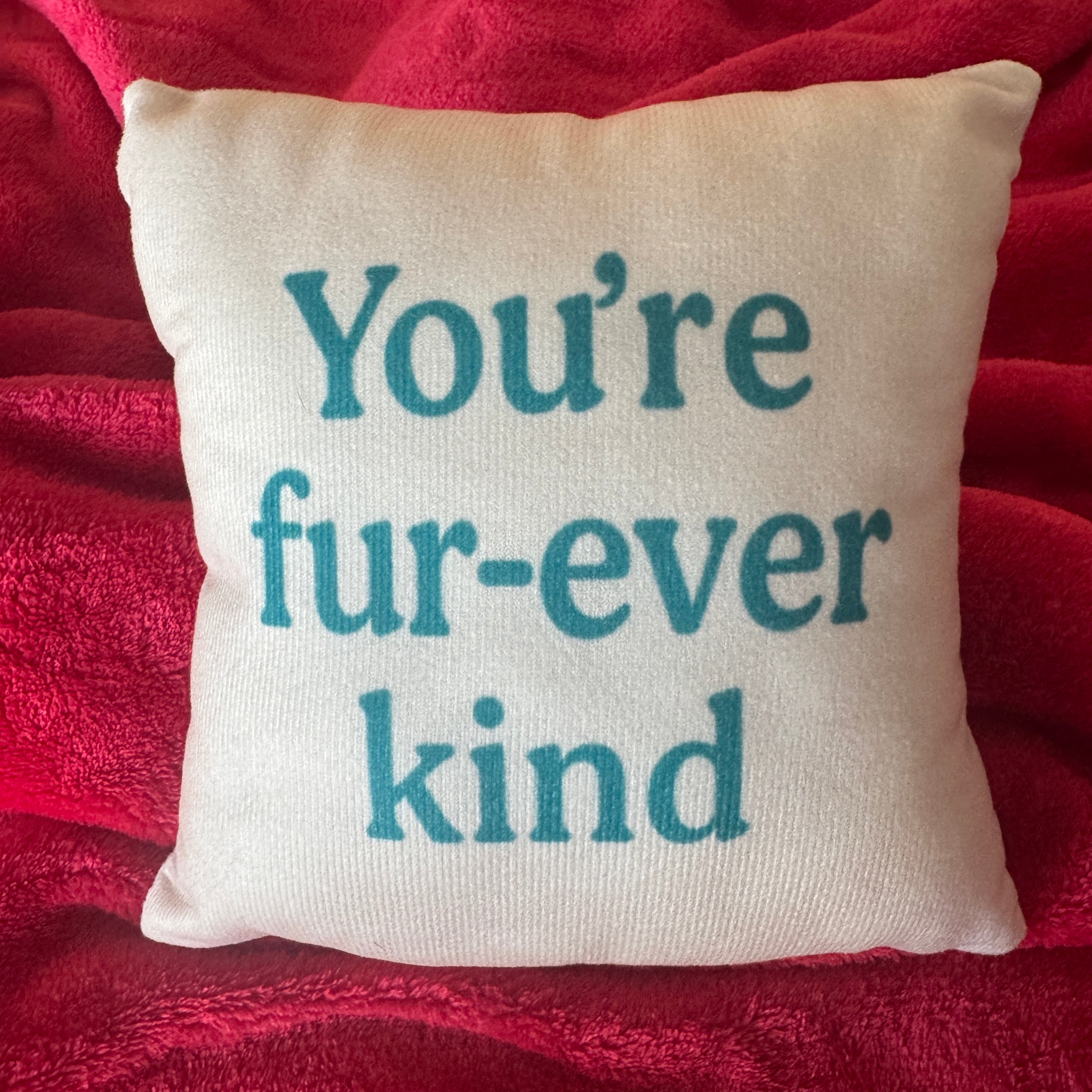 Mini Pillow: You're fur-ever kind